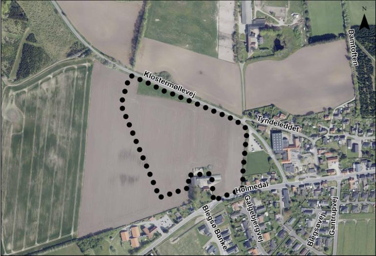 kort med områdeafgrænsning lokalplan 1202