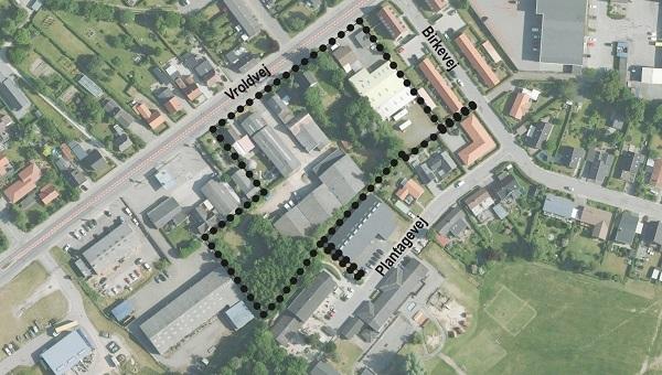 Oversigtskort over lokalplanområdet