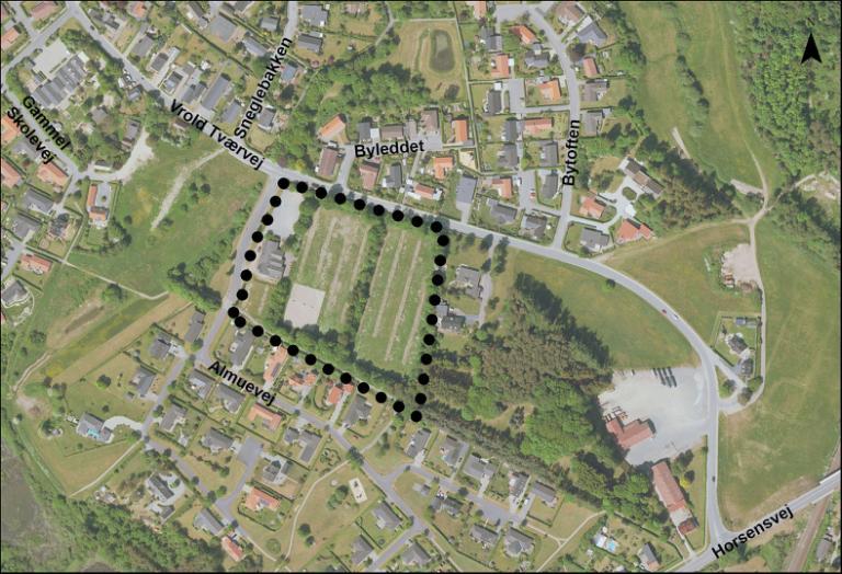 Kort over lokalplanområdet