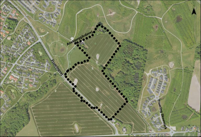 Kort over lokalplanområdet