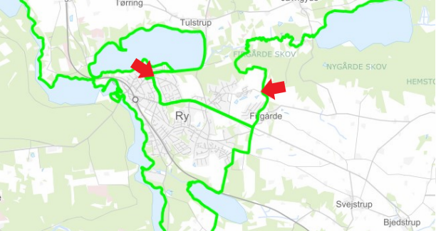 Forslag til nye skoledistrikter i Ry